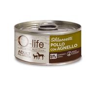 O-life Dog Adult Sfilaccetti 85 gr - Pollo e agnello - Cibo Umido per Cani - 1° ORDINE? scegli lo sconto BZR5 / BZR20 + 200 punti fedeltà
