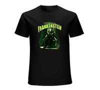 O-LIKE Men's T-Shirt Universal Monsters Mens Electric Chair Frankenstein Black 3XL
