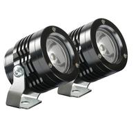 FARETTI SUPPLEMENTARI LED MOTO MOTORE NERI IMPERMEABILI OMOLOGATI 6000°K