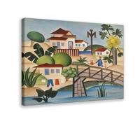 O Mamoeiro by Tarsila Do Amaral, stampa artistica da parete su tela, poster per casa, scuola, ufficio, cornice decorativa, 50,8 x 76,2 cm