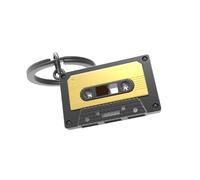 O meta[l]morphose METALMORPHOSE MTM219-04 - Portachiavi cassetta audio nero e dorato, Noir et Or, taglia unica, Unico