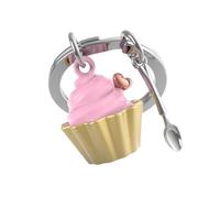 O meta[l]morphose METALMORPHOSE - Portachiavi Cupcake fragola - Regalo da uomo, regalo donna, Rosa, taglia unica, Contemporaneo