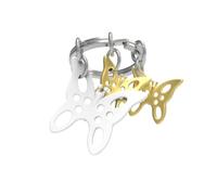 O meta[l]morphose Metmorphose - Portachiavi a farfalla MTM079-02, argento, oro, taglia unica, Argento, Oro, Taille unique, Taglia unica