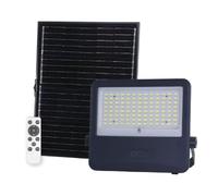 O.n Light is on ELYON 2500 Faro LED Solare da Esterno 2500lm, Pannello Monocristallino 20W, Luce Naturale 4000K, Batteria LiFePO4 20Ah, IP65 Impermeabile, Telecomando e Timer