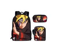 (O)Naruto Student Bag Pack Con Panno Oxford E Stampe Personaggi Carini Bambini Per