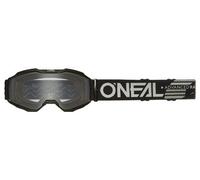 O'NEAL | Gafa Bicicleta y Motocross | MX MTB DH FR | Lente resistente agli attacchi con trattamento antivaho, 100% protezione UV | Gafa B-10 Solid Youth V.24 | Unisex | Negra | Una talla