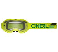 Oneal B-10 Solid Clear Occhiali da motocross, giallo