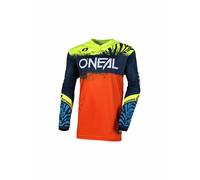 Oneal Element Shocker Maglia motocross bambini, blu-arancione, taglia M