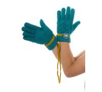 O`neill Guanti Guanto Dito Guanto Maglia Lavorato a Maglia Blau Trecce