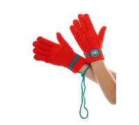 O`neill Guanti Guanto Dito Guanto Maglia Lavorato a Maglia Rosso Trecce