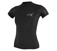 O' Neill Wetsuits Donna Rash Guard - Thermo X Short Sleeve Crew, Donna, Rash Guard Thermo-X Short Sleeve Crew, Nero, XL