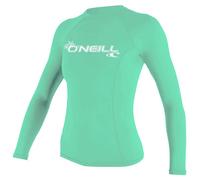 O'Neill Wetsuits Basic Skins-Rash Guard a Maniche Lunghe da Donna, Camicia, Acqua Chiara, XL