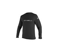O' Neill Wetsuits Uomo Basic Skins L/S Tee Rash Vest, Uomo, Basic Skins L/S Rash Tee, Black, M