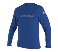 O' Neill Wetsuits Uomo Basic Skins L/S Tee Rash Vest, Uomo, Basic Skins L/S Rash Tee, Pacific, S