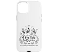 O Notte Santa Il nostro re è qui Gesù Natale cristiano Custodia per iPhone 15 Plus