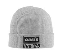O-Oasi Rock Band Cappello Lavorato a Maglia Beanie Cappelli Caldo Acrilico Hip Hop Live 25 Tour cap per Uomo Donna Regali,