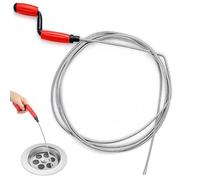 O OLAX Sonda Sturatubi, 5 m x 6 mm Molla Sturatubi, Spirale per Pulizia Scarichi, Stura Tubi Di Scarico, Stura Lavandini e Scarichi per La Pulizia Di Lavandini e Tubature Della Cucina