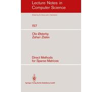 O. Osterby Z. Z Direct Methods for Sparse Matrices: 157 (Lecture Not (Tascabile)