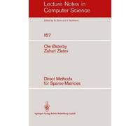 O. Osterby Z. Zlatev Direct Methods for Sparse Matrices (Tascabile)