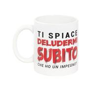 O.P.S. - Tazza In Cercamica Personalizzata, Con Frasi Divertenti e Dal Design Accattivante, Adatta Per Forno, Microonde, Lavastoviglie, Capacità 350ml, Formato cm 10hx8x8 - Deludermi