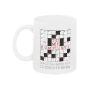 O.P.S. - Tazza In Cercamica Personalizzata, Con Frasi Divertenti e Dal Design Accattivante, Adatta Per Forno, Microonde, Lavastoviglie, Capacità 350ml, Formato cm 10hx8x8 - Cruciverba
