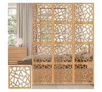 o Paravento Appeso Piastrelle 80 Pz Legno Plastica s per Casa Appartamento Decorazione Parete Soffitto Pannelli Cavi Design Naturale