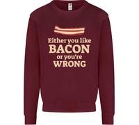O Piace Il Bacon O Hai Torto Divertente Uomo Felpa Maglione