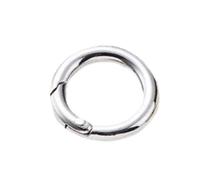 O-ring con molla in metallo, O-ring a molla in metallo 2 pezzi - Accessori hardware for moschettone con fibbia resistente(Silver,20mm)
