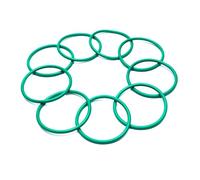 O-ring Fluoro Gomma, 37mm OD, 33mm ID, 2mm Larghezza, Verde 10 Pezzi