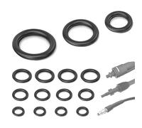 O ring guarnizioni in gomma - Kit 15 Oring gomma guarnizioni o-ring di ricambio per Bosch AQT idropulitrice, guarnizioni anti perdita O-ring guarnizione per tubo rapido, lancia Trio e manico, Nero