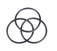 O-ring in EPDM - Resistenza alle alte temperature, Diametro del filo 2.5mm, Diametro interno 33mm, Diametro esterno 38mm, 20 pezzi, Nero, 2.5x33x38mm