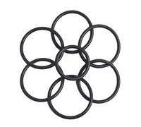 O-ring in FKM 2mmx17mmx21mm, anello in gomma fluorurata nero 20 pezzi