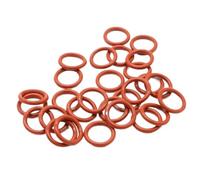 O-ring in silicone, 50 pezzi Guarnizioni O-ring VMQ Diametro filo 4 mm, Anello in gomma siliconica a forma di O rotondo Diametro esterno rosso da 12 mm a 150 mm (46 mm x 38 mm)(56mm x 48mm)