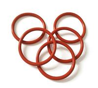 O-ring in silicone OD 8-80mm Guarnizioni rondella ad anello rosso Spessore 2.4/3/3.5/4/ 5mm Impermeabile e resistente al calore-80x72x4mm (5 pezzi)