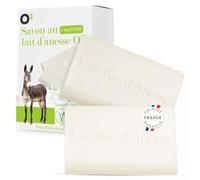 O³ Savon au Lait Bio d'Anesse-Savon 100% Naturel Sans Huile de Palme ni Edta-Anti ride at Anti Acné-Production 100% française (2 Savons de 100 gr)