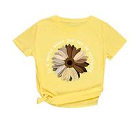 O Size t-shirt a forma di cuore Plus T-Shirt Camicetta corta da donna per le donne con vasi stampati sulla scollatura 2 divisori signore Sexy, giallo., 3XL