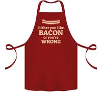 O Ti Piace Il Bacon O Hai Torto Divertente Grembiule In Cotone 100% Biologico