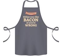 O Ti Piace Il Bacon O Hai Torto Divertente Grembiule In Cotone 100% Biologico