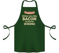 O Ti Piace Il Bacon O Hai Torto Divertente Grembiule In Cotone 100% Biologico