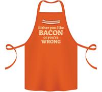 O Ti Piace Il Bacon O Hai Torto Divertente Grembiule In Cotone 100% Biologico