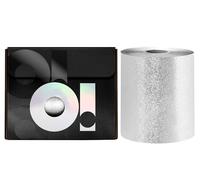 O! TOOLS - Silver Moon - Foglio di alluminio rigato in rotolo per parrucchieri e tecniche - Pellicola in argento resistente con una lunghezza di 100 m, ideale per acconciature colorate - 1 pz