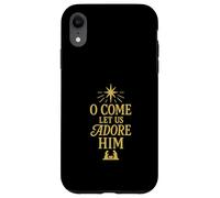 O Vieni, adoriamolo, design natalizio cristiano Custodia per iPhone XR