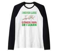 O Vinco o imparo a Non Perdere mai Il Regalo del Maglia con Maniche Raglan