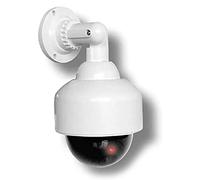 O&W Security Speed Dome, telecamera di sorveglianza con obiettivo e LED lampeggiante, impermeabile, per interni ed esterni, supporto regolabile a 360°, montaggio rapido