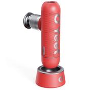 O`Yeet Nex Mini pistola massaggiante, 4 testine massaggianti rimovibili, borsa portatile alla moda, mini stazione di ricarica, 4 modalità di velocità + modalità di rotazione