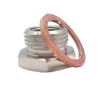 O2 Sensore Ossigeno Sonda Adattatore riduttore distanziale sensore di ossigeno O2 di scarico da M18 x 1.5 mm a M12 x 1.25 mm