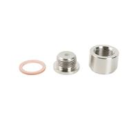 O2 Sonda Lambda Sensor Adattatore Tappi E Tappi Montaggio Per Sensore Ossigeno O2 In Acciaio Inossidabile M18 X 1,5 Con Dado Montaggio Stile Piatto O Dentellato Sensore Ossigeno(Flat Style)