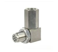 O2 Sonda Lambda Sensor Per Mini Convertitore Catalitico, Spia Di Controllo Del Motore Dell'auto, Distanziatore Del Sensore O2, Adattatore Per Ossigeno(90 degrees-M18x1.5)
