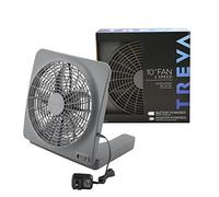 O2COOL Ventilatore Base Standard da 10 Pollici, Fan Personale Uomo, Grigio, Universal