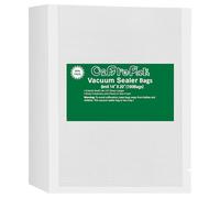 O2frepak 100μm 35x50cm(100Buste) Sacchetti professionali per sottovuoto compatibili con tutte le macchine sigillatrici Idonei alla bollitura,senza BPA,adatti per cottura sous vide e congelamento